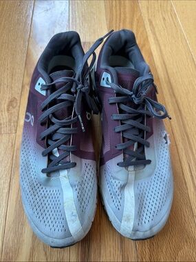 On Running Women's Teal and Burgundy Athletic Shoes